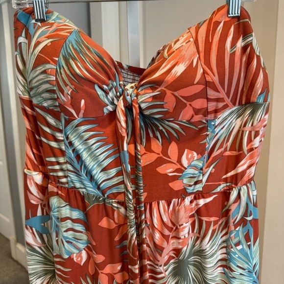 No Boundries Tropical Floral Print strapless jumpsuit size XXXL (21) - Picture 3 of 13